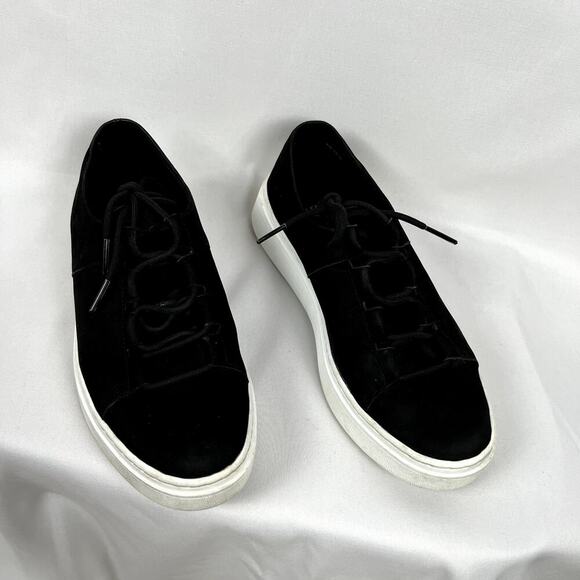 Eileen Fisher Black Suede‎ Sneakers Casual Comfortable Everyday Quiet Luxury 8.5 - Picture 2 of 9